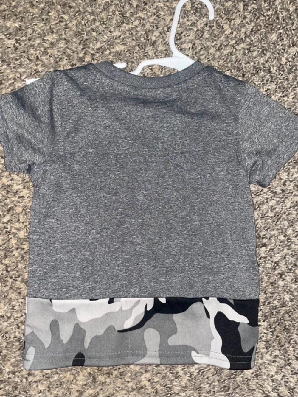 NBA 3t Gray Short-Sleeve Tee with Gray Camo detail
